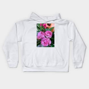 Pink roses Kids Hoodie